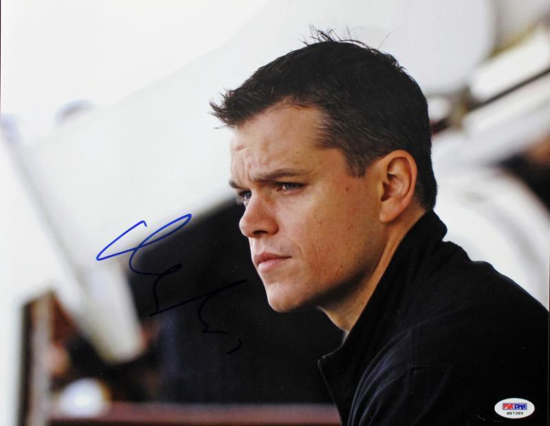 Matt Damon Bourne Identity Signed Authentic 11X14 Photo Poster painting PSA/DNA #M97389