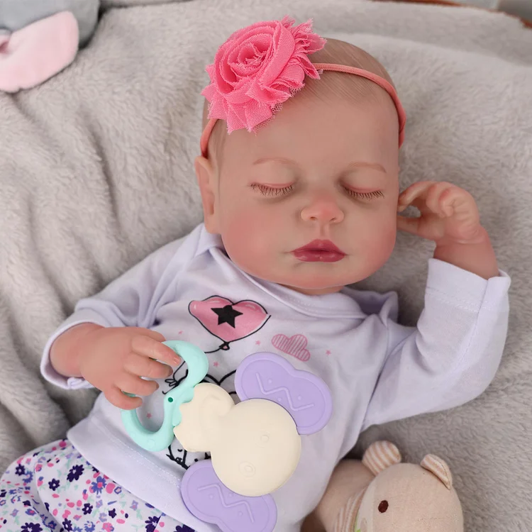 Pinky Soft Silicone Reborn Baby Dolls 20 Inch 50cm Real Looking