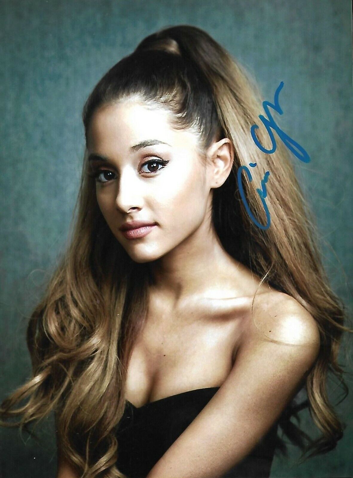 ariana grande autographe signed Autographed Photo Poster painting