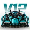 1:12 V12 Concept Sports Car LEGO Model Racing Car