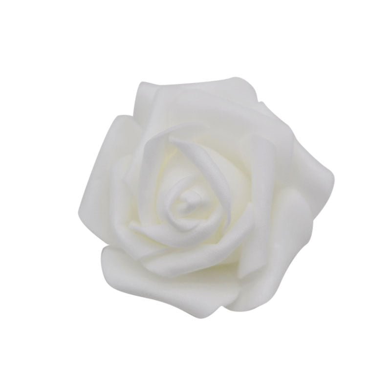 50pcs/lot 6cm Artificial Foam Roses Head PE Foam Rose Flower Head for Wedding Home Festival Decorative Flowers DIY Wreaths Craft