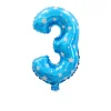 50PCS Polka Dot Colorful 0-9 Numbers 16" Aluminum Film Balloons Birthday Party Decor Supplies