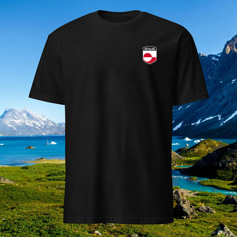 Stand With Greenland Unisex Casual T-shirt artswardrobe