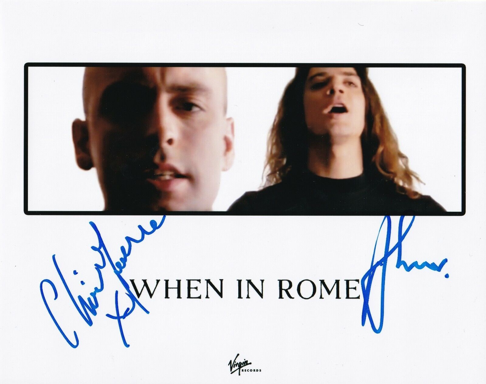 When In Rome UK band REAL hand SIGNED Photo Poster painting #1 COA Autographed Clive & Andrew