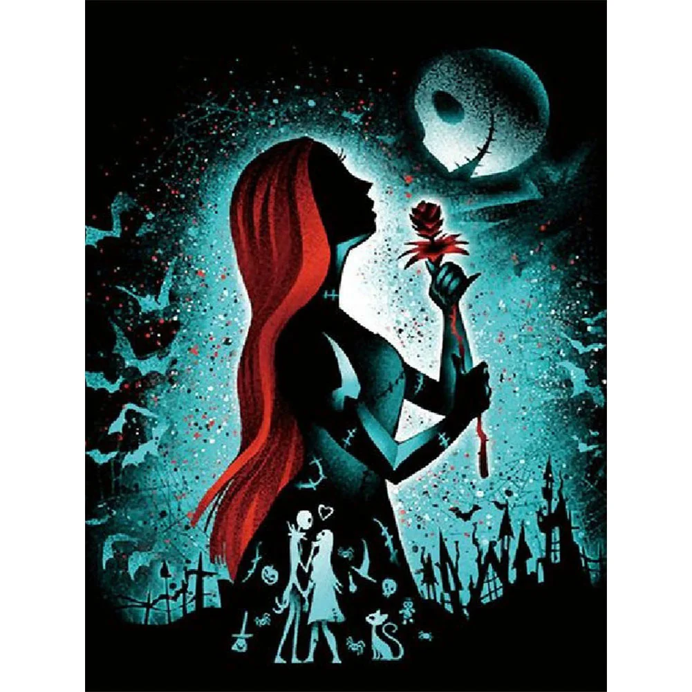 Diamond Painting - Full Round - Disney Princess Silhouette(50*60cm)