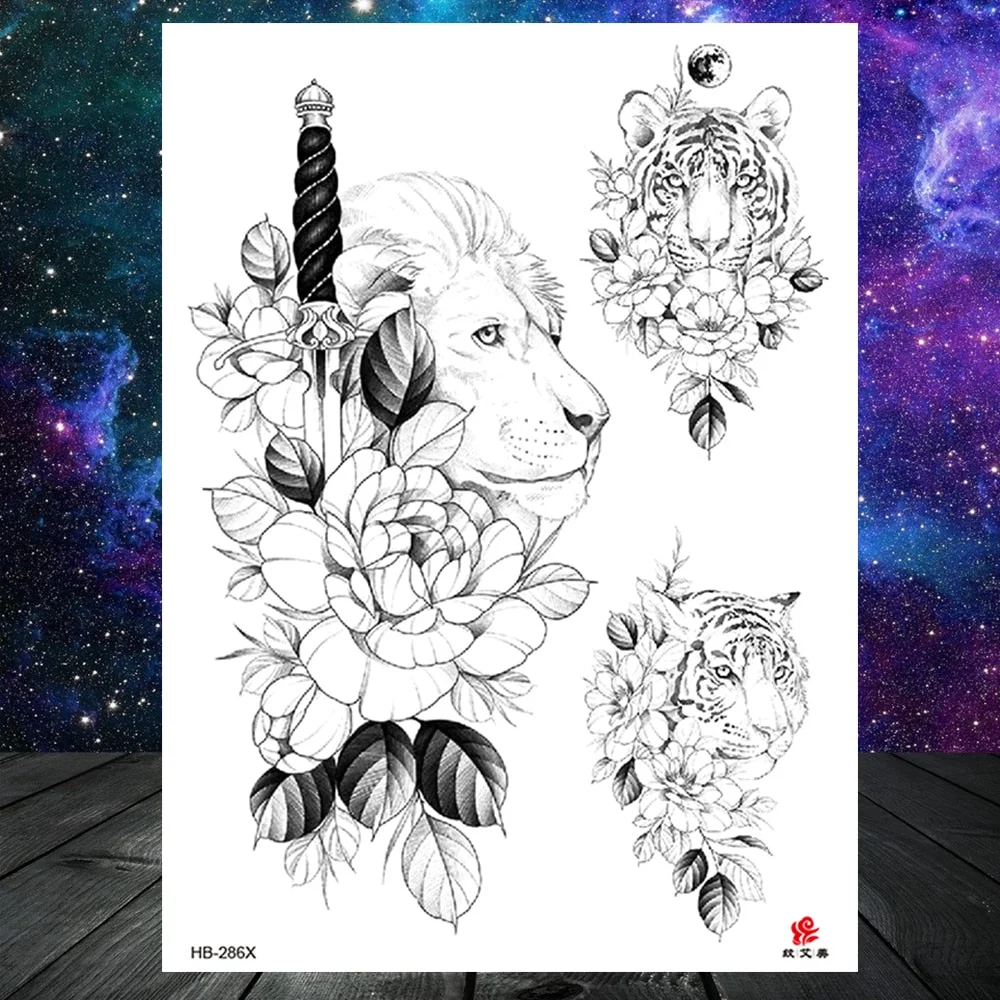 Watercolor Lavender Reed Morning Glory Flower Tattoos Temporary Women Sexy Custom Tattoo Stickers Flash Fake Girls Tato Ankle