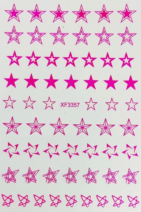 DIY Nail Art Stickers Star Light Manicure Design Accessories Back Glue Decoration Foil Nail Art Decor Designer Nail Stickers-Nail Inspo