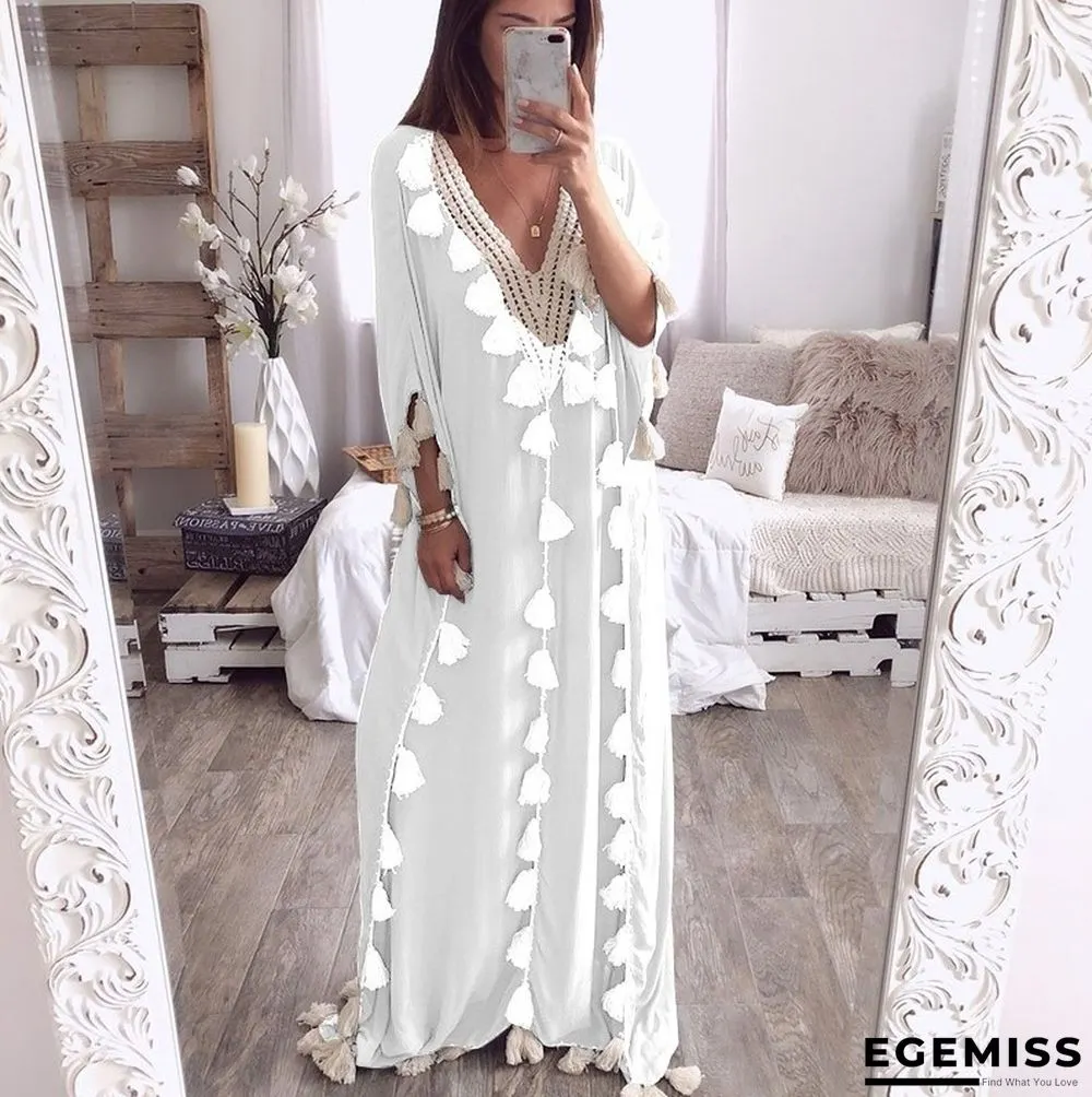 Large Gown V-neck Evening Dress Dress | EGEMISS