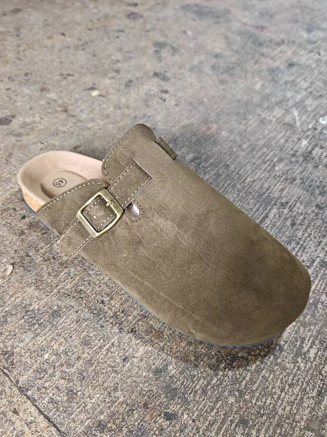 Breakj Breakj Head Slippers Female Couple Softwood Tug Wish Large Size Roman Shoes Casual Half-Dragging Lazy Shoes