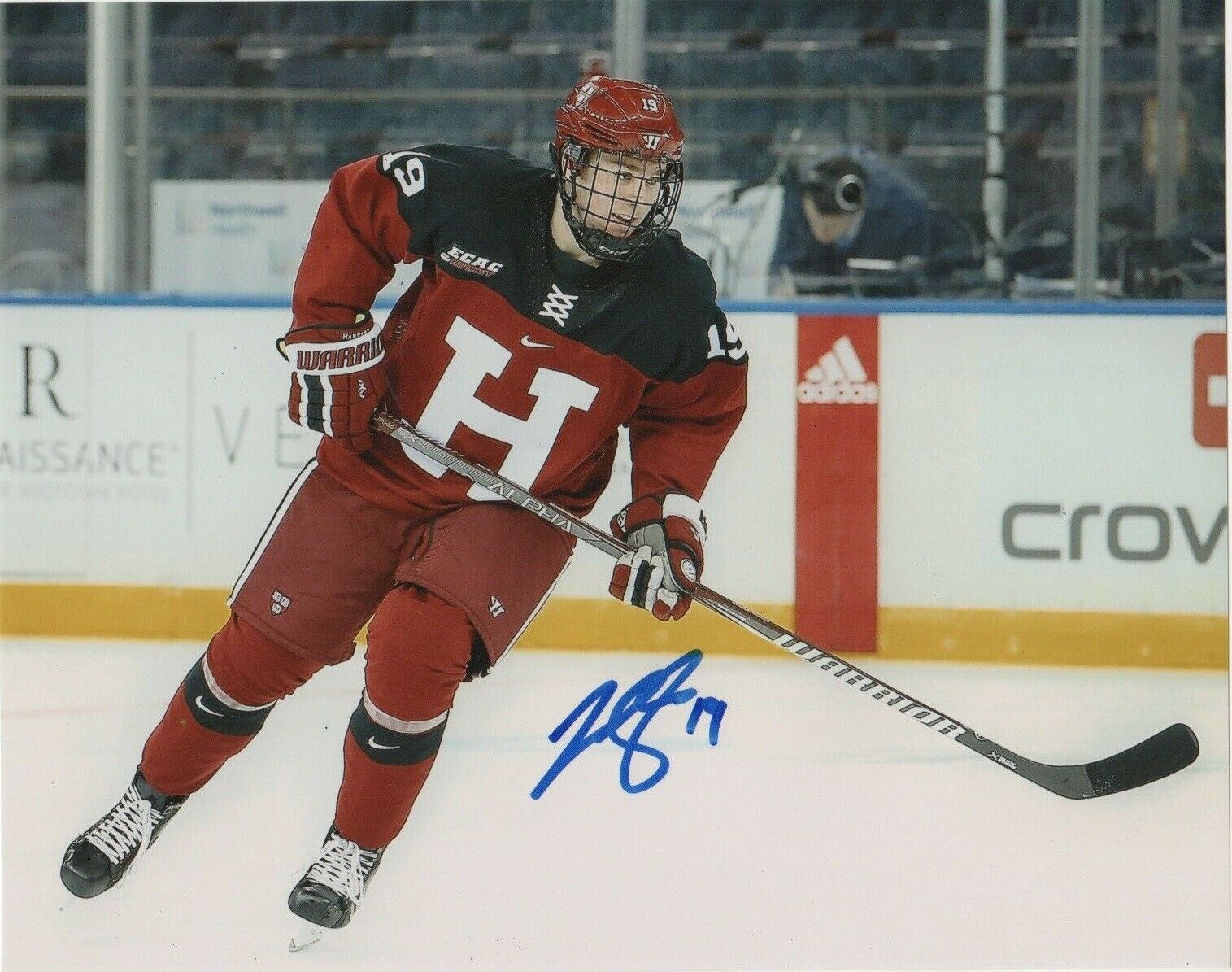 Harvard University Jack Drury Autographed Signed 8x10 NHL Photo Poster painting COA #3