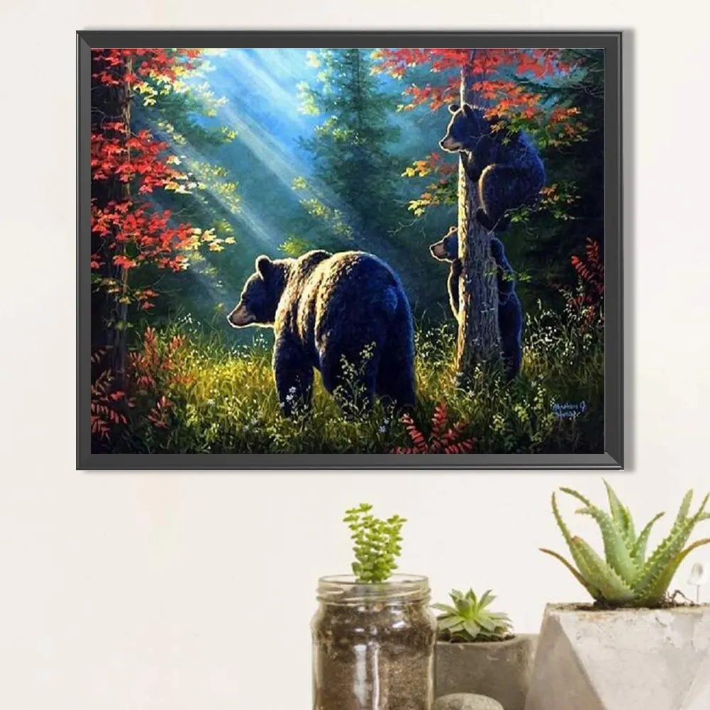 Diamond Painting - Full Square Drill - Brown Bear(Canvas|50*40cm)