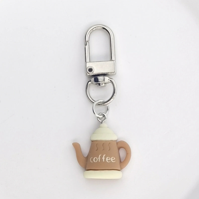 Cute Ethnic Style Romantic Letter Cup Teapot Alloy Bag Pendant Keychain