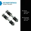 TRQ Rear Sway Bar Stabilizer Link Set Compatible with 1993-1997 INFINITI J30 1990-2001 Q45 2002-2007 Mitsubishi Lancer 1997-2023 Mirage 2017-2023 Mirage G4 1989-1998 Nissan 240SX 1990-1996 300ZX