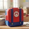 Stainless steel lunchbox in the shape of a backpack