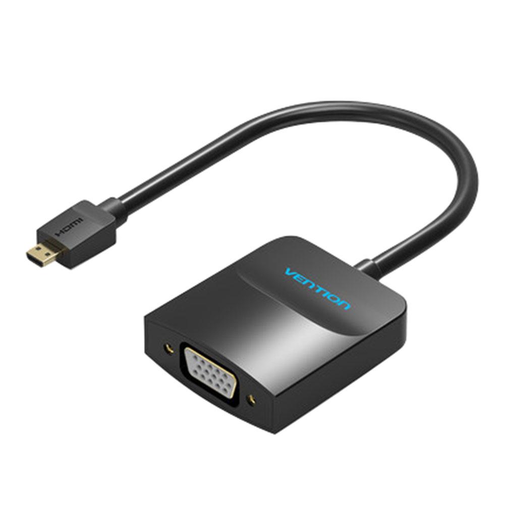 

Vention AGBBB Micro HDMI-compatible to VGA Converter Adapter 1080P Video for PC Laptop, 501 Original