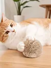 Rabbit Fur Ball Cat Toy 3.15in Plush Fuzzy Artificial Balls for Kitten Pet Gifts