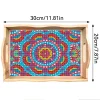 DIY Diamond Painting Decor Wooden Food Tray - Mandala
