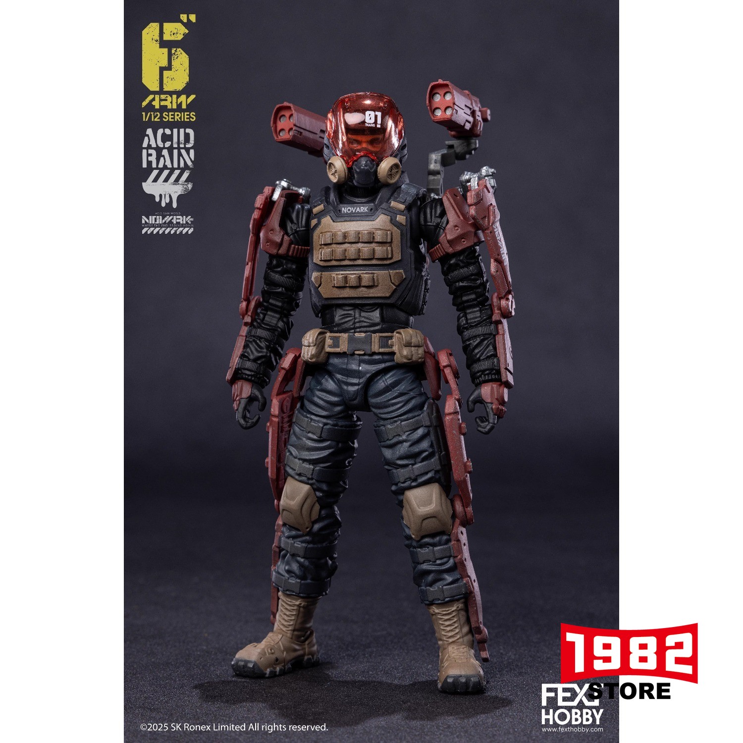 ACID RAIN WORLD AR-001 THAME NOVARK Soldier 1/12 Scale Collectible Action Figure Limited Edition High-Quality Plastic Model with Accessories