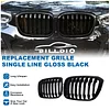 BILLDIO X3 G01 X4 G02 Grille - Black Kidney Grill Compatible With 2018-2021 X3 G01 2019-2021 X4 G02?ABS Single Slat Gloss Black