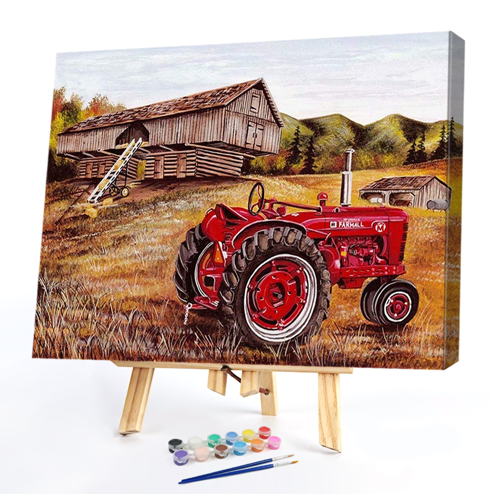 

50*40CM - Paint By Numbers - Farm Car, 501 Original