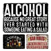 3pcs - Wine Element - Vintage Metal Signs(8*12Inch) - Bar