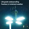 Solar Foldable Camping Light Rechargeable Portable Flashlight Hanging Tent Light