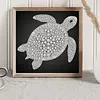 DIY Pearl Painting Turtle for Home Wall Decor(25x25cm)