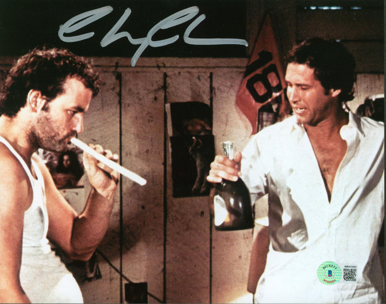 Chevy Chase Caddyshack Authentic Signed 8x10 Photo Poster painting w/ Bill Murray BAS Witnessed