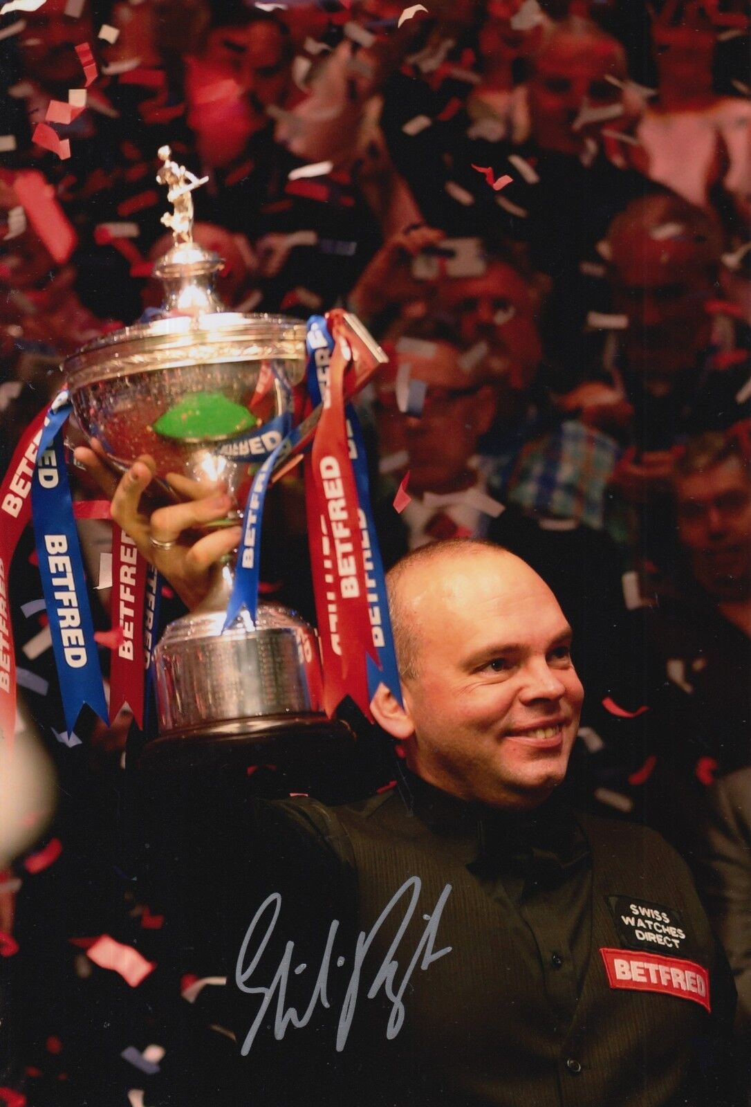 STUART BINGHAM HAND SIGNED 12X8 SNOOKER Photo Poster painting PROOF 2.