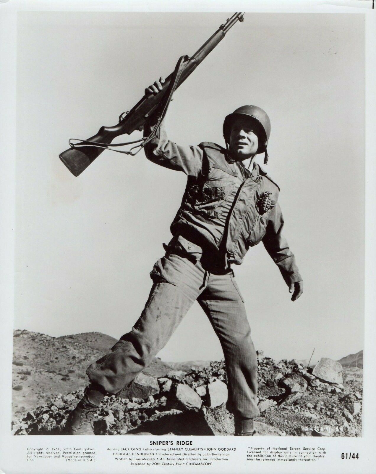 JACK GING Actor 1961 Vintage Movie 8x10 Promo Photo Poster painting SNIPER'S RIDGE