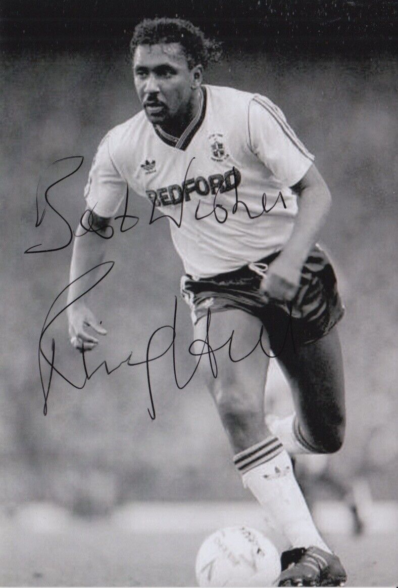 RICKY HILL HAND SIGNED 6X4 Photo Poster painting LUTON TOWN FOOTBALL AUTOGRAPH 3