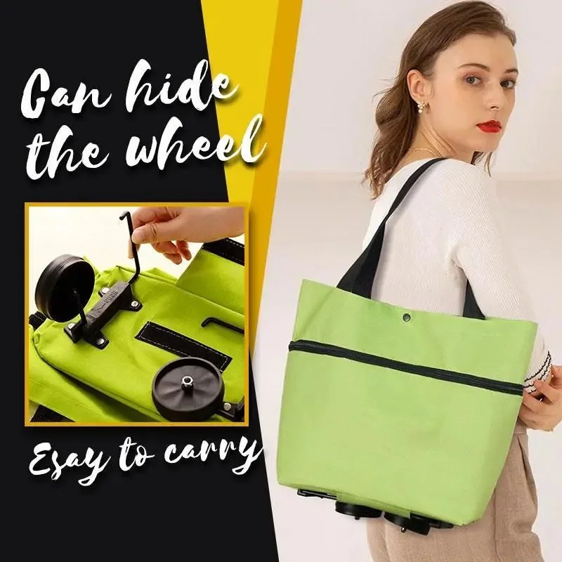 (❤️Mother's Day Sale 70% OFF)-Foldable Shopping Trolley Tote Bag