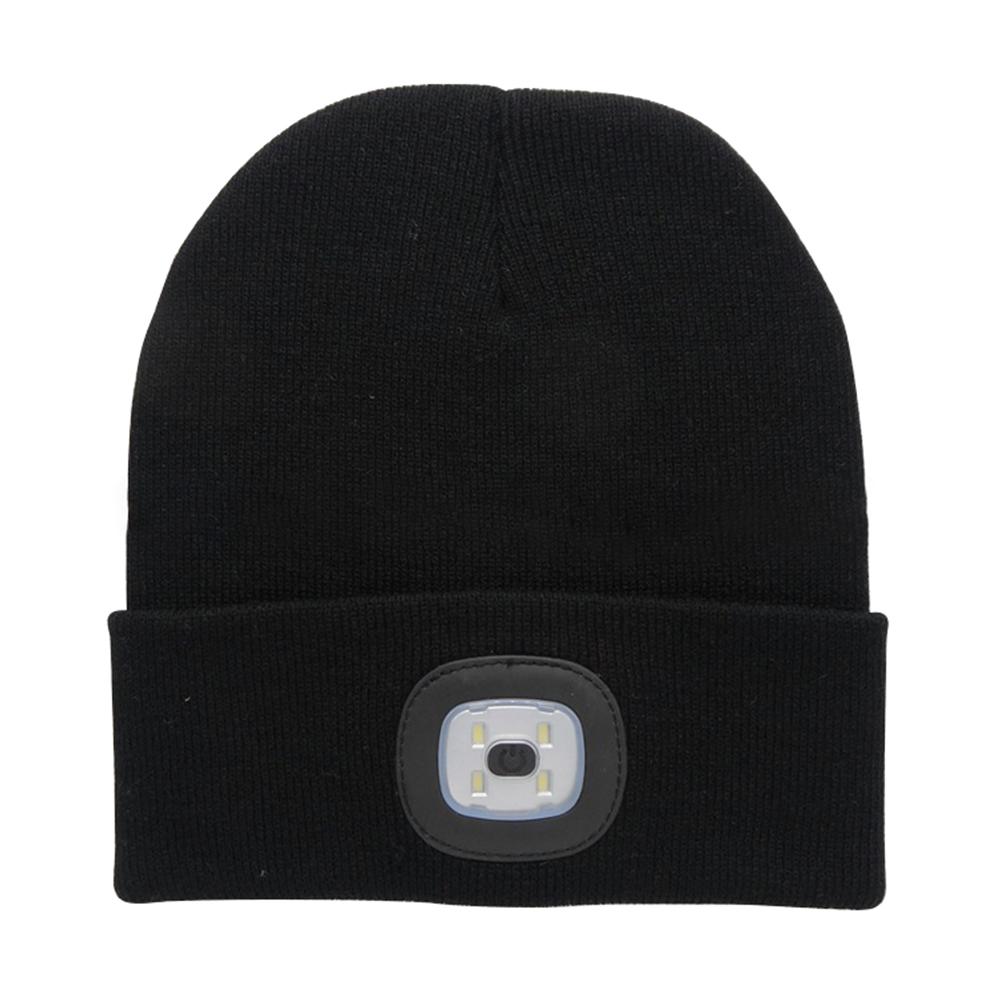 

Winter Knitted Beanie with LED Front Light Outdoor Fishing Running Hat Cap, Red, 501 Original
