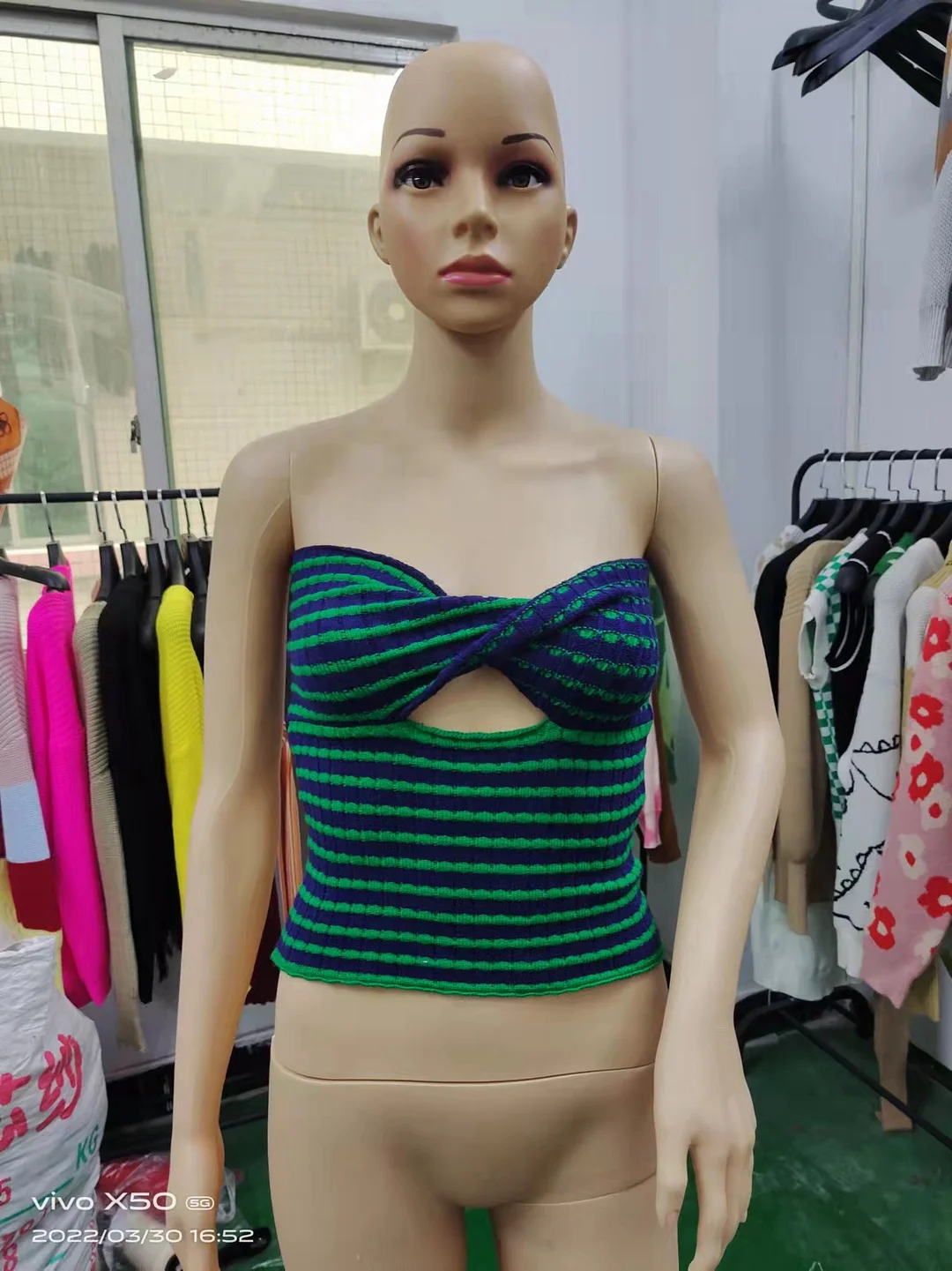 Toloer Toloer And Summer 2024 Sweater Hot Style Women's Sexy Striped Sweater Knit Strap Wipe-Outfit Ideas