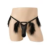 Feather hollow no-take-off thong