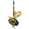 Painted Iron Bee Sculpture Metal Insect Garden Hanging Ornament