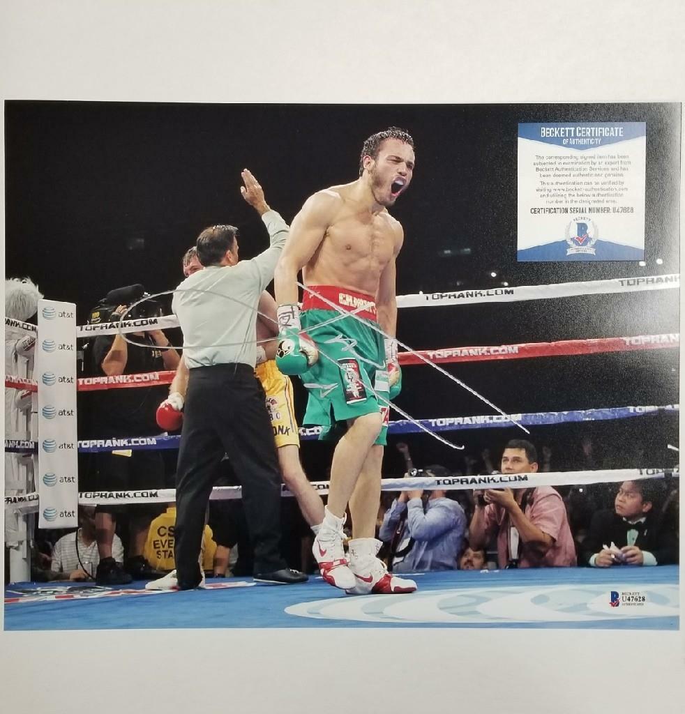 Julio Cesar Chavez Jr. signed 11x14 Photo Poster painting Boxing Autograph A ~ Beckett BAS COA