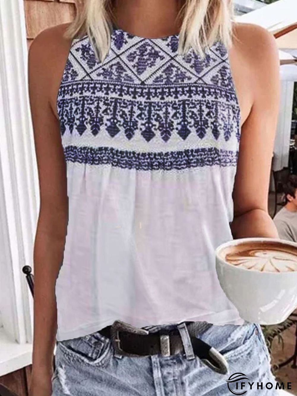 Crew Neck Cotton Casual Tops | IFYHOME