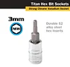 Titan 15603 1/4-Inch Drive x 3mm Hex Bit Socket