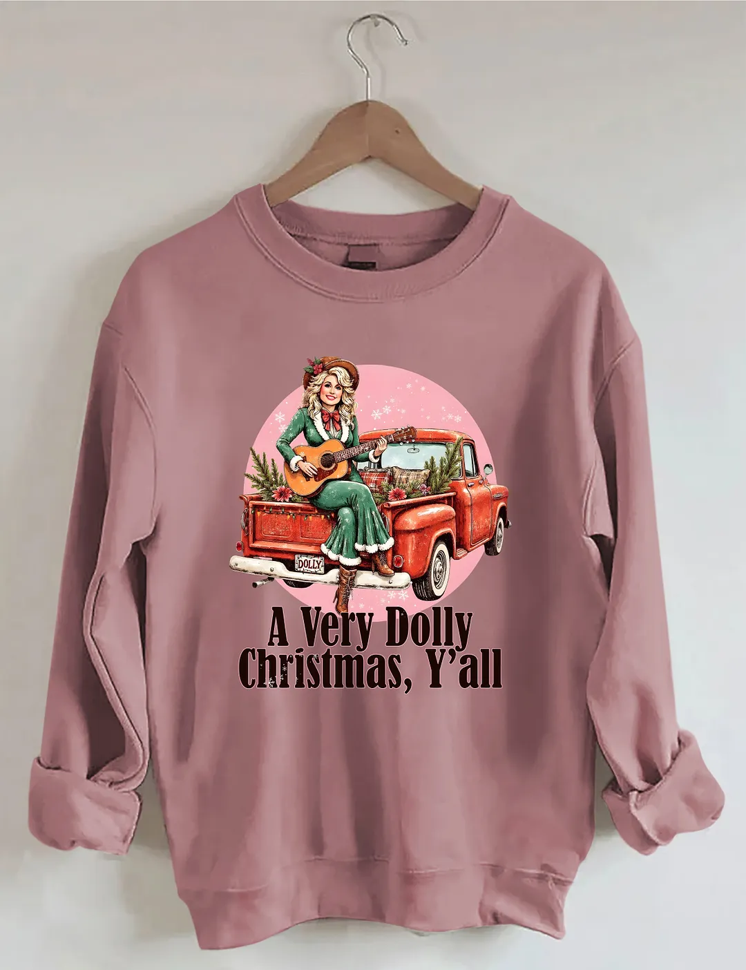A Very Dolly Christmas,Y'all Sweatshirt