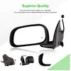 SCITOO Driver Side View Mirror Fit For Dodge For Durango 2004-2009 Manual Folding Heated Power Adjustment Black Left Outside Exterior Mirror CH1320217