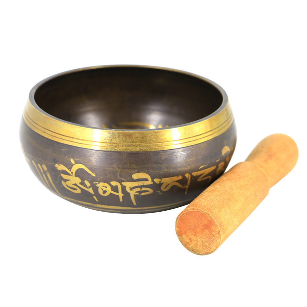 Yoga Meditation Bowl Handmade Bronze Chime Buddha Sound Bowl (8.5cm)