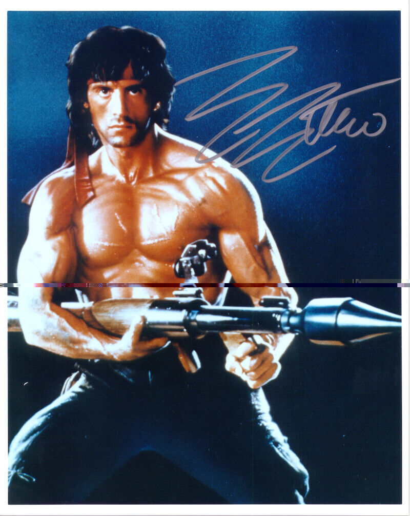 RAMBO - SYLVESTER STALLONE Signed Autographed 8x10 Reprint Photo Poster painting #2 !!