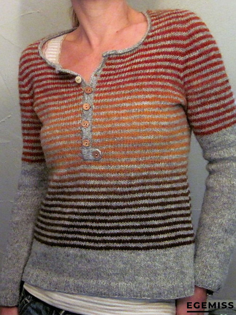 Long Sleeve Sheath Shirts & Tops | EGEMISS