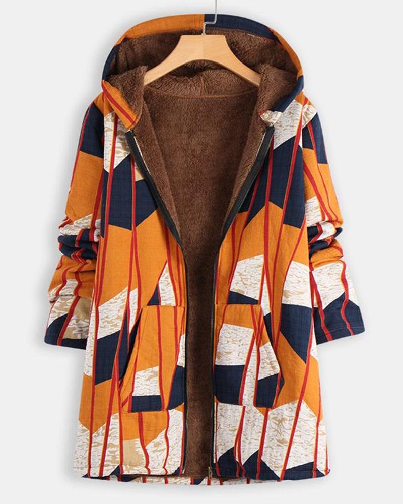 Women's Fashion Creative Printed Coat21