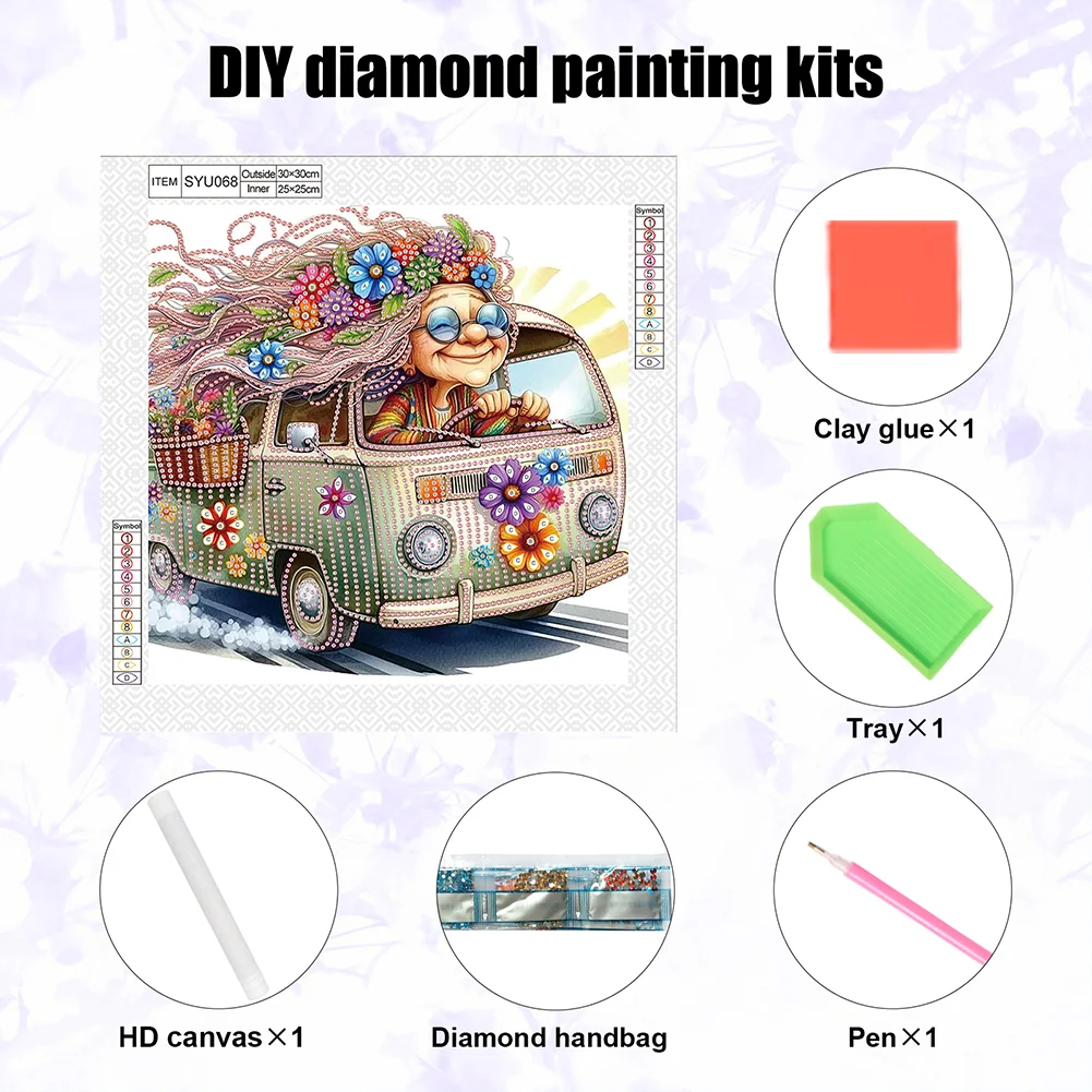 Diamond Painting - Partial Special Shaped Drill - Grandma(Canvas|30*30cm)