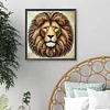 Diamond Painting -DIY Round Drill Mosaic  Lion(40x40cm)