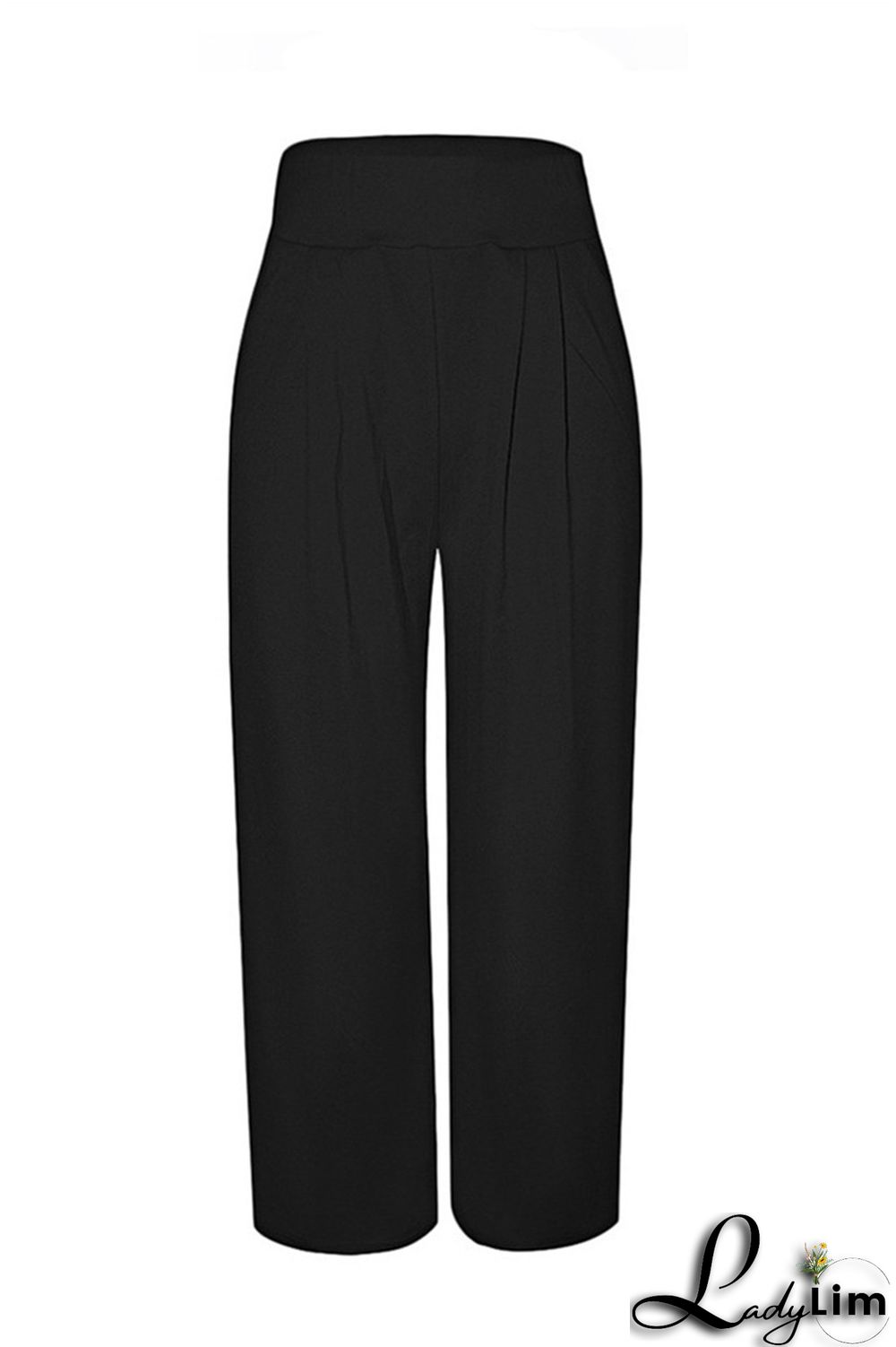 Coffee Fashion Casual Solid Patchwork Regular High Waist Conventional Solid Color Bottoms