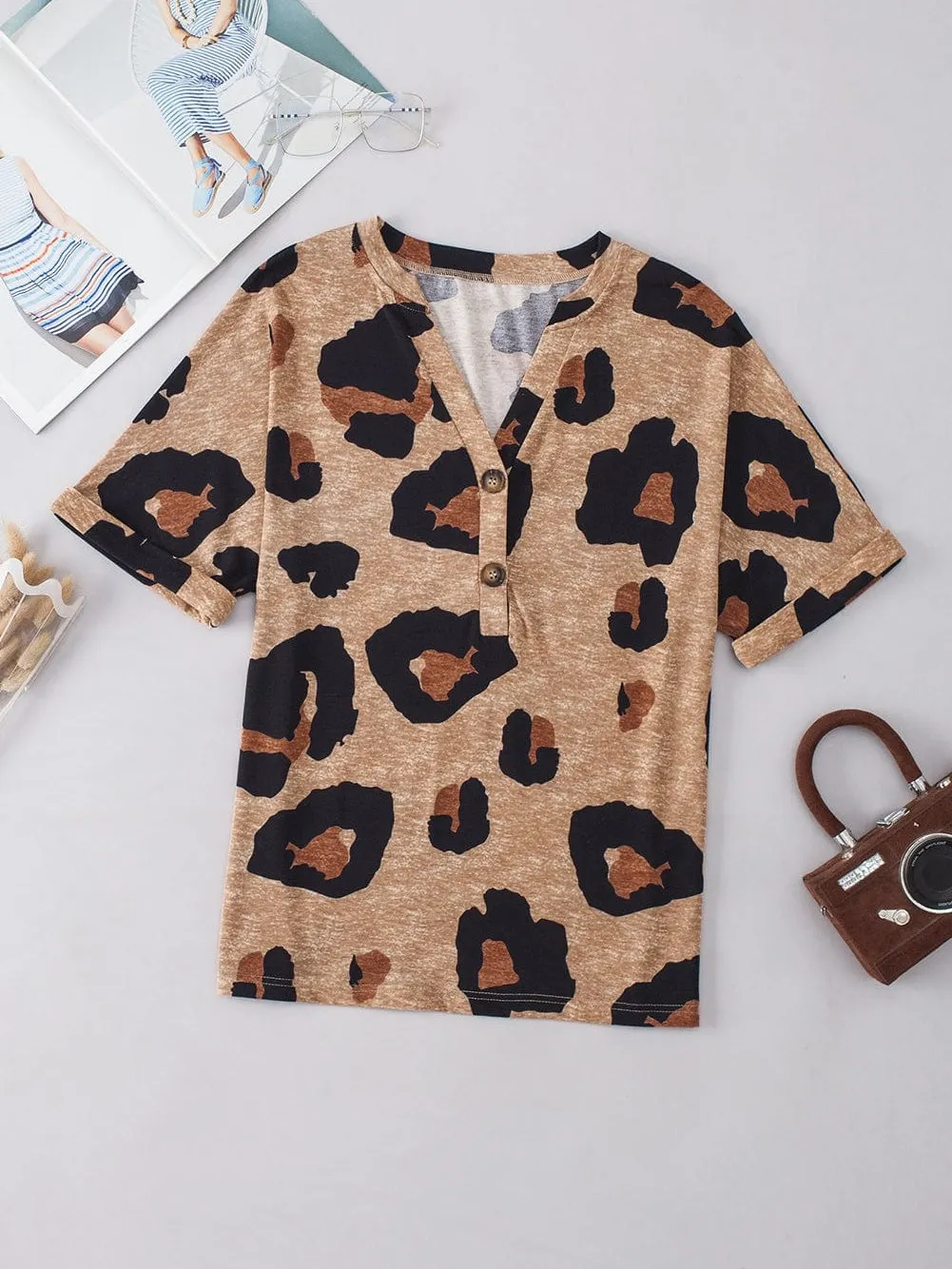 Casual Leopard Print T-Shirt