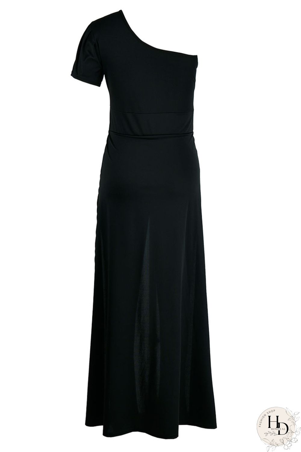 Tangerine Casual Solid Patchwork Asymmetrical Oblique Collar Skinny Jumpsuits